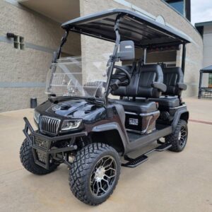 Black 4 seats Evolution Maverick Electric Golf Cart
